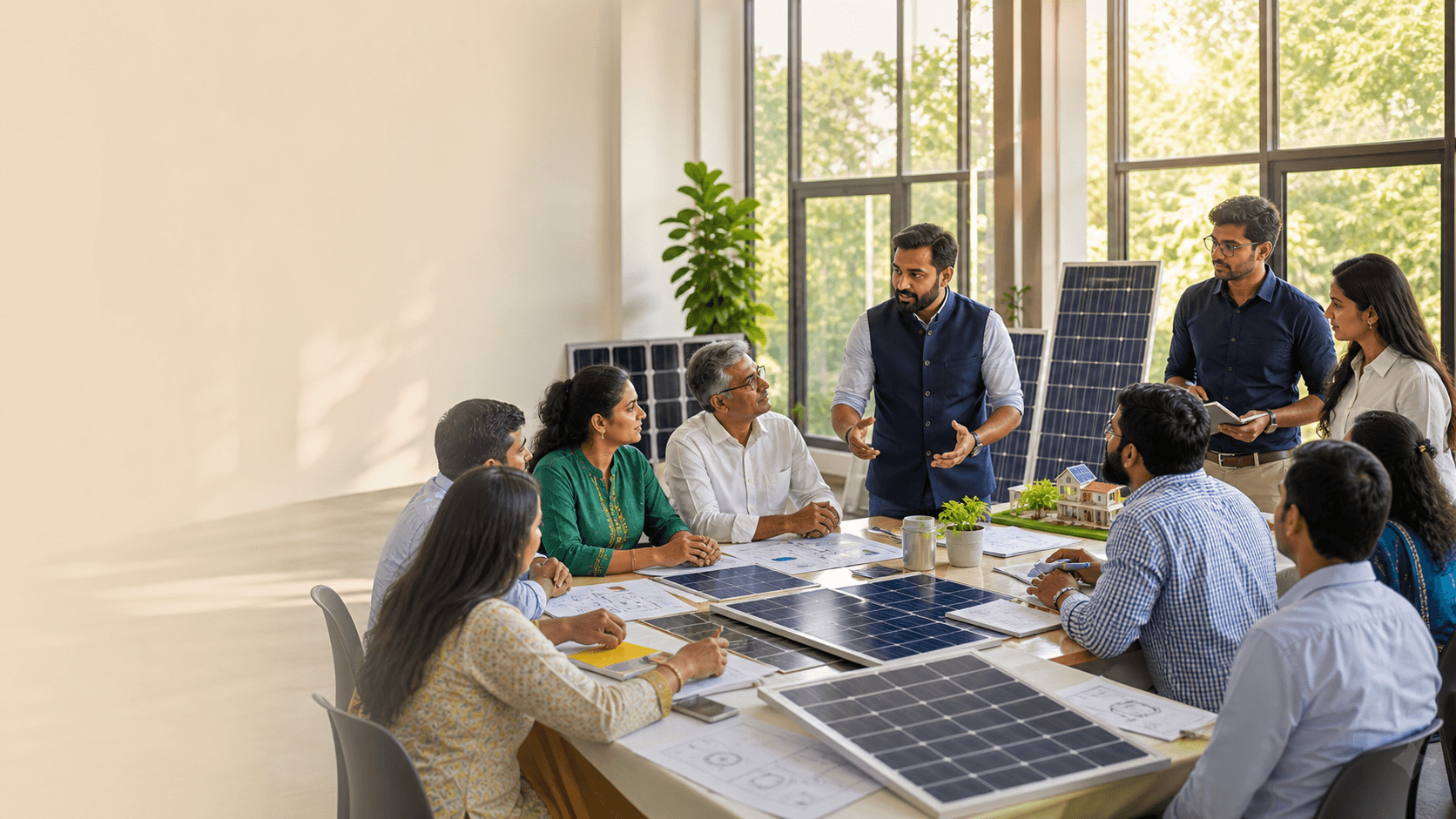 Jodhpur Solar Society members collaborating in a workshop